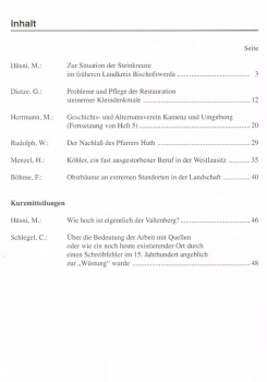 Beitraege zur Heimatkunde der Westlausitz - Heft 8