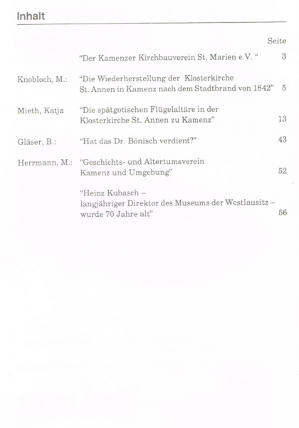 Beitraege zur Heimatkunde der Westlausitz - Heft 5