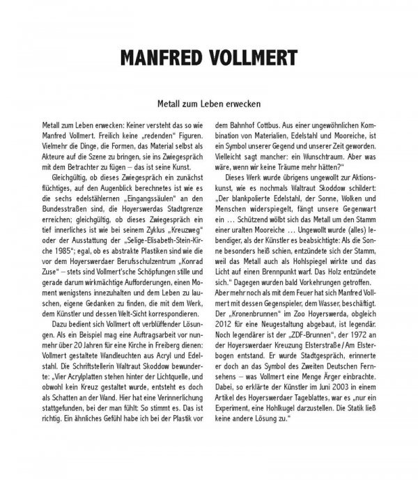Kunstkatalog: Manfred Vollmert und Karl-Heinz Hochstädt