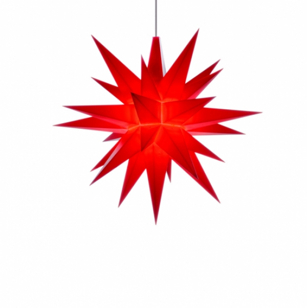 Stern Kunststoff A1e 13 cm rot