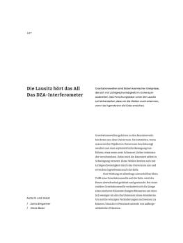 Erdgeschichte und Universum DZA Interferometer