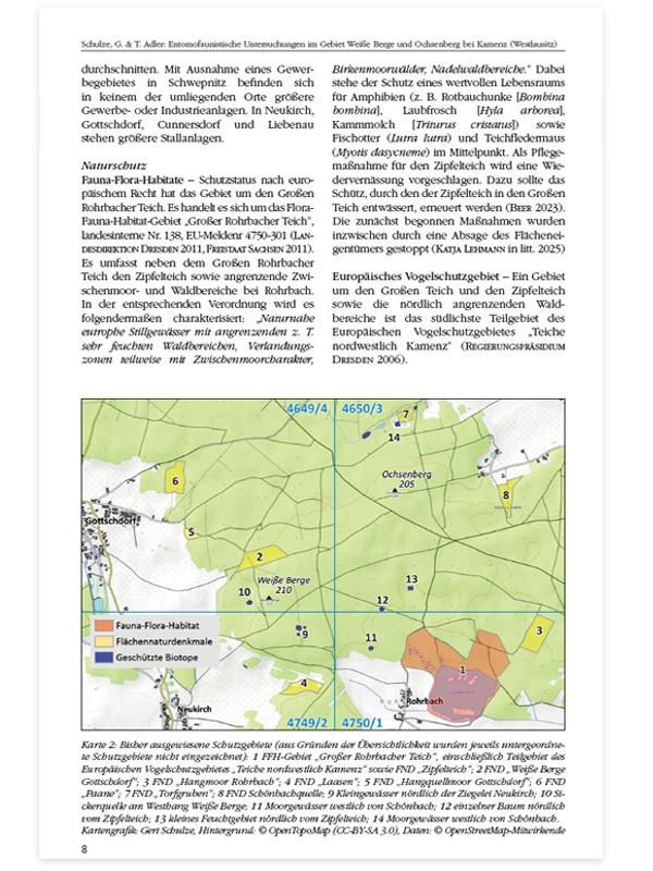 Entomofaunistische Untersuchungen im Gebiet Weiße Berge und Ochsenberg bei Kamenz (Westlausitz)