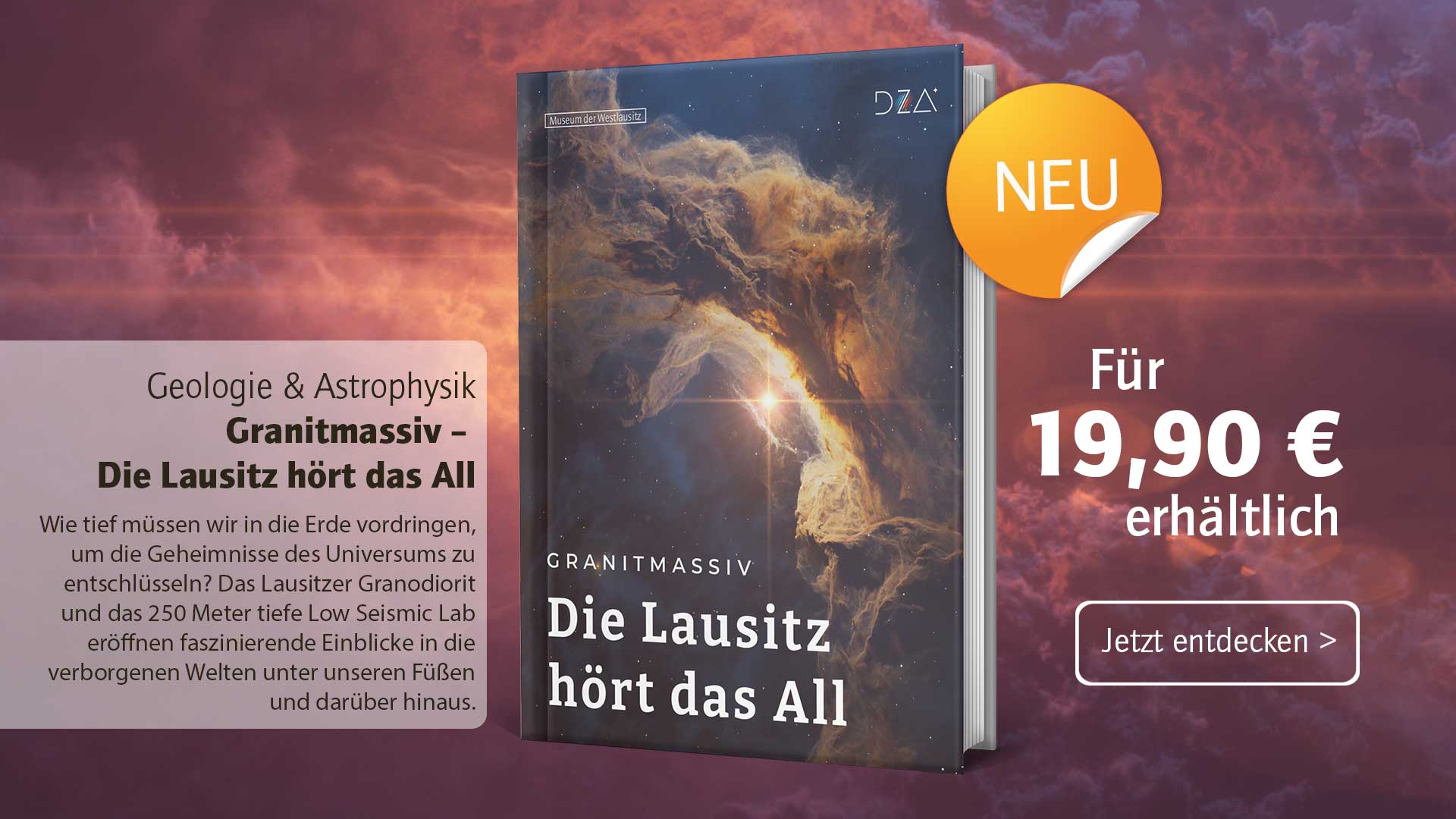 Geologie Astrophysik Buch Granitmassiv - Die Lausitz hört das All DZA
